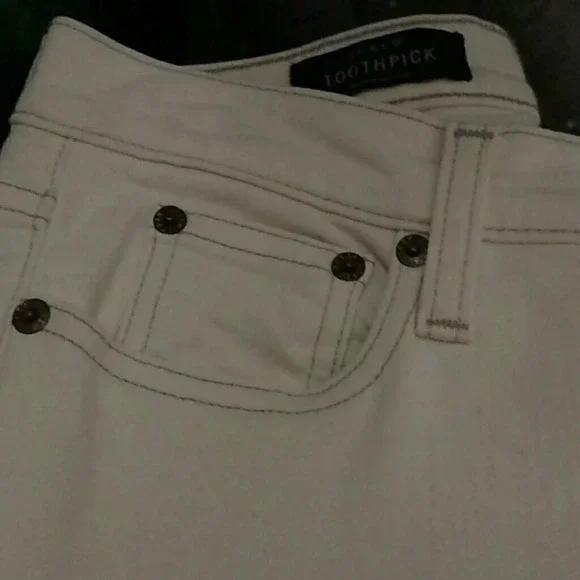 J crew Toothpick Ankle Jeans Off-white. Size 27 - Picture 5 of 6